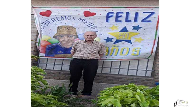 Celebró hoy sus 80 años Enrique Donnet un gran colaborador de la Capilla San Cayetano