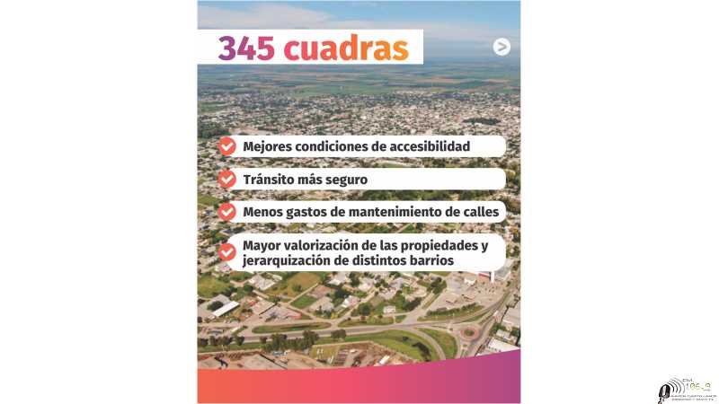Municipalidad de Esperanza y el plan de pavimentación