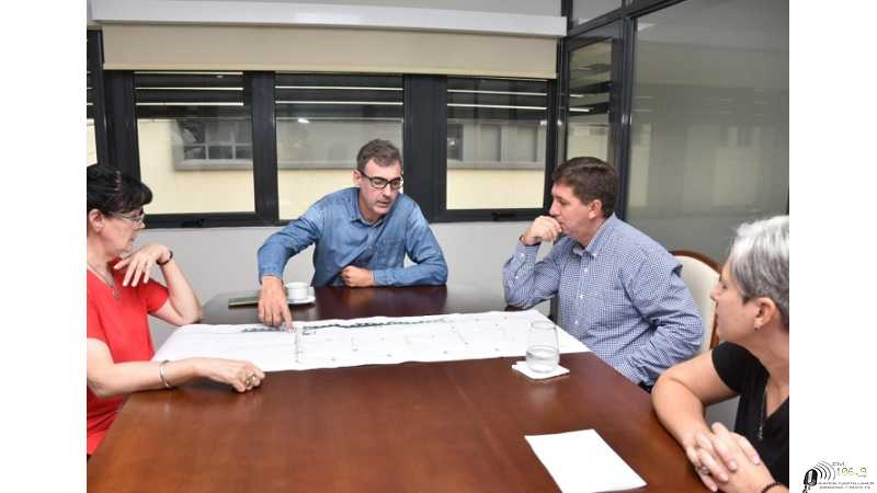 Ruben Pirola en Franck visitando entidades y comuna ( VER AQUI 15 FOTOS)