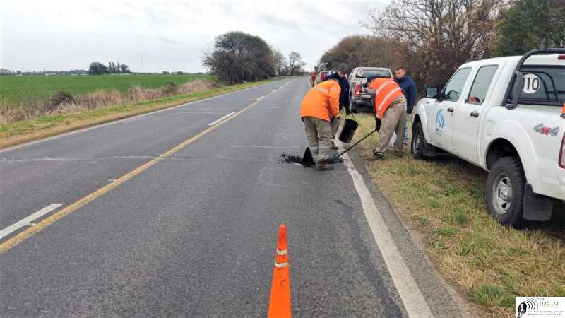 Bacheo de Transitabilidad sobre RN 11 entre Candioti y Nelsón