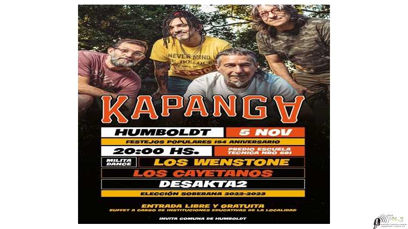 5 de Noviembre Humboldt tendrá sus festejos y anuncian estos espectáculos