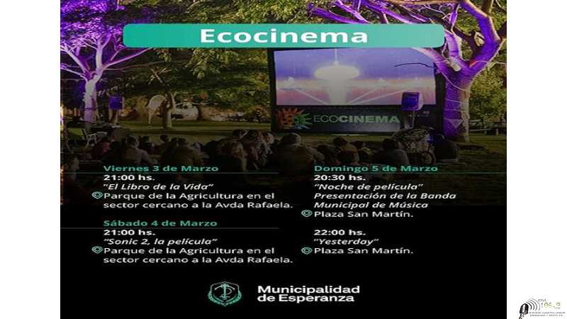 Secretaria de Cultura Municipal ofrece ECOCINEMA en distintos lugares de la ciudad