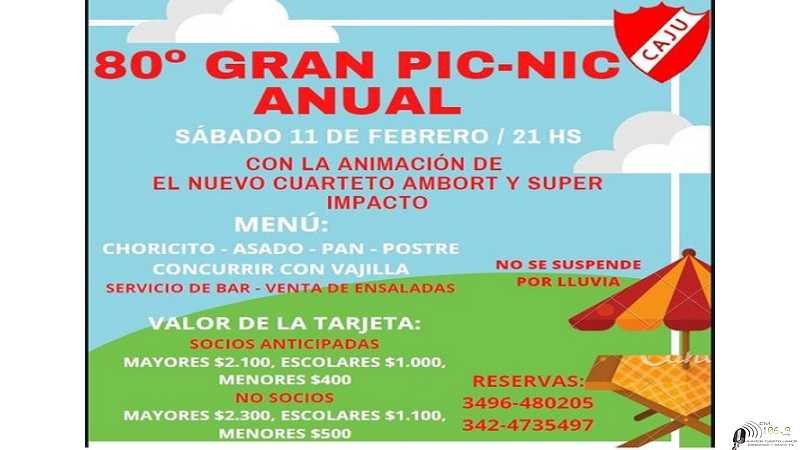 Tradicional Pic Nic Club Juv Unida de Humbolt N° 80 Sábado 11 de Febrero