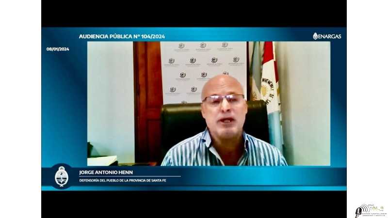 Aumento de la tarifa de Gas pedimos que las autoridades rechacen y no convaliden dijo Jorge Henn