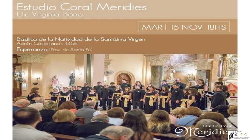 Grupo Coral Meridies actuara en la Basilica de la Natividad el martes 15 hora 18