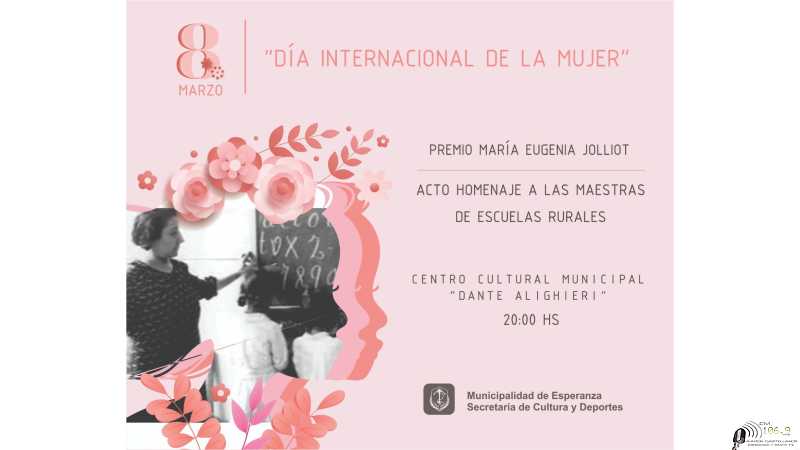 Dia de la mujer celebraciones que realiza la Municipalidad de Esperanza