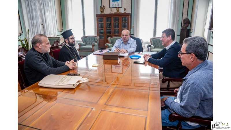 Rodrigo Müller se reunió con el arzobispo de la Iglesia Ortodoxa del Patriarcado de Antioquía en la República Argentina