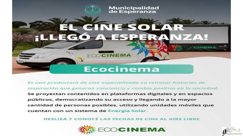 Ecocinema proyectará películas en distintos lugares de la ciudad, ver donde se proyectarán