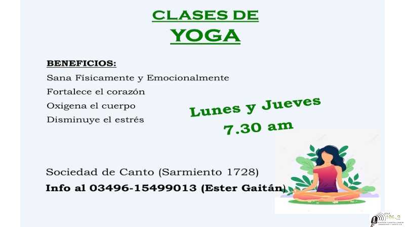 Inscripciones Abierta comienzan las clases en Marzo! Comenzá el día relajada y con menos estrés.