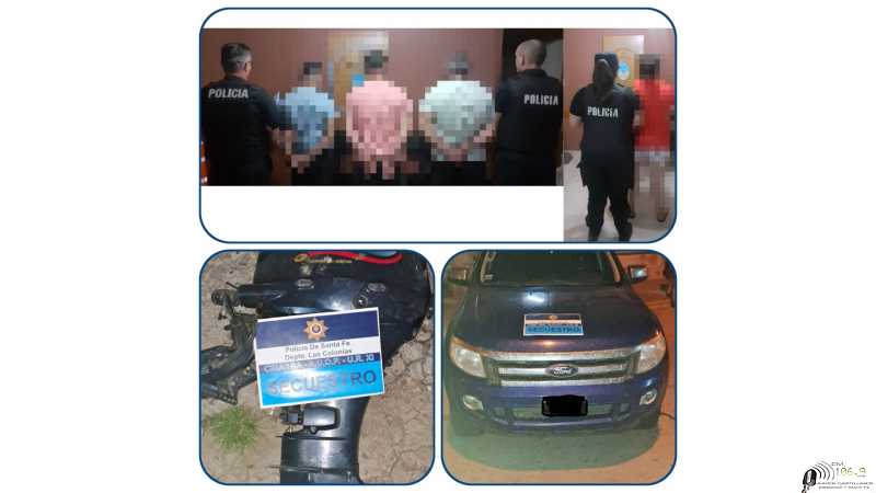 Policiales Dto Las Colonias informe viernes 12 de Enero 2024