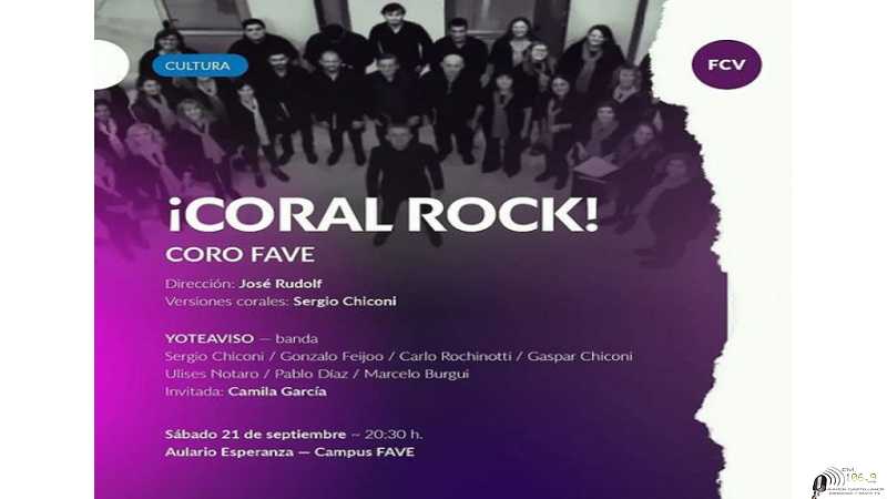 Coral Rock sábado 21 de Septiembre en el Campus de la FAVE