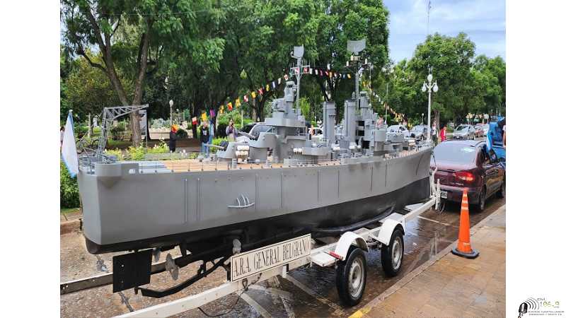 ¡La réplica del ARA GENERAL BELGRANO está en Esperanza! Podes visitarla hoy hasta las 16hs en el Predio Ex Ferrocarril Gral. Belgrano