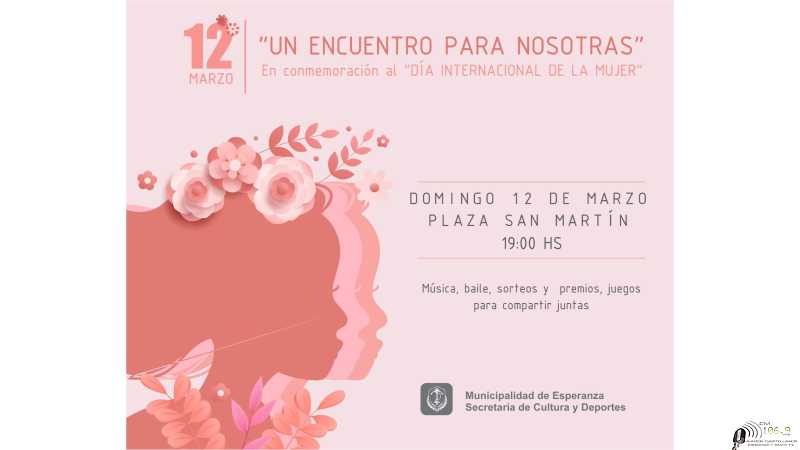 Domingo 12 de marzo 19 horas homenajes a las mujeres en plaza San Martín organiza Municipalidad de la ciudad