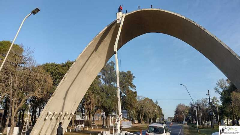 Arco de la Colonización tuvo tránsito restringido sobre ruta 70 este sábado por tareas de manteniminto