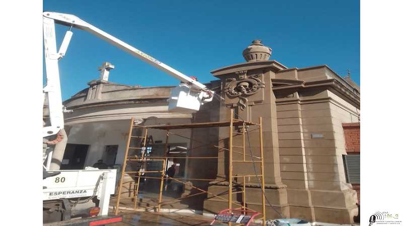 Se realiza un mejoramiento en el cementerio Municipal de Esperanza