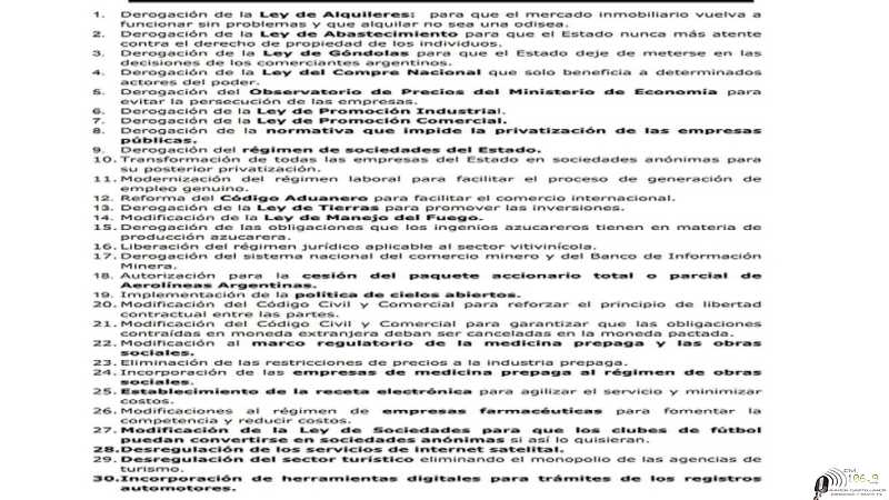 MILEI dio a conocer esta noche estas nuevas medidas son algunas hay muchas mas