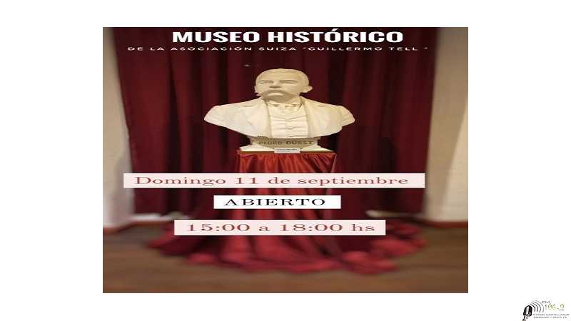 El reciente museo inagurado de la Asoc Suiza de Esperanza abrira el domingo 11 Sep de 15 a 18 horas