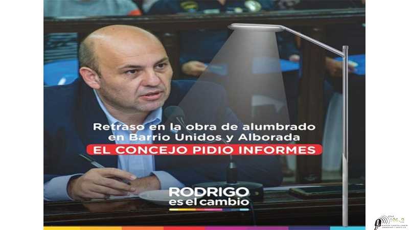 Seguimos insistiendo en la necesaria obra de alumbrado , para los barrios Unido y Alborada