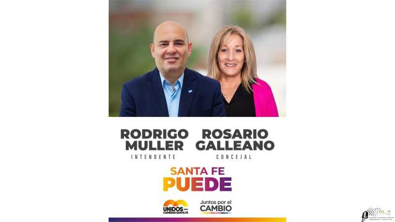 Rodrigo Muller Junto a Rosario Galleano vamos a trabajar por la ciudad, mejorar la calidad de vida de los esperancinos,
