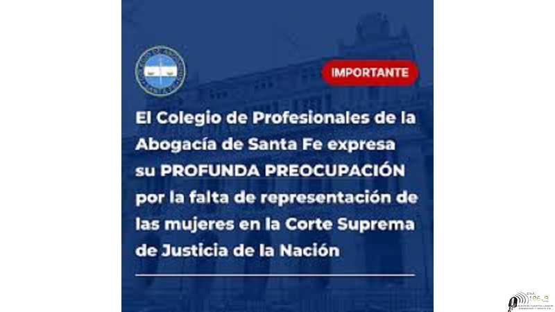 El Colegios de Profesionales de la Abogacía de Santa Fe comunicado