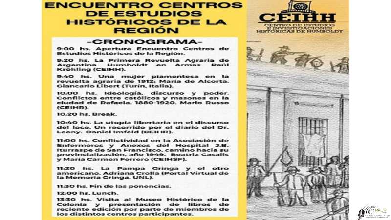 Humboldt va a ser sede del Encuentro de Centros Históricos de la Región, sábado 05 de Agosto.