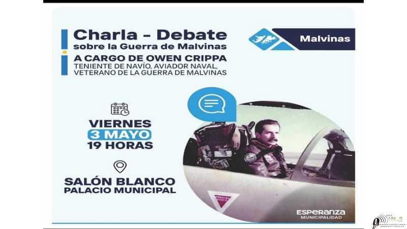 Charla Debate sobre guerra de Malvinas a cargo de Teniente Owen Grippa