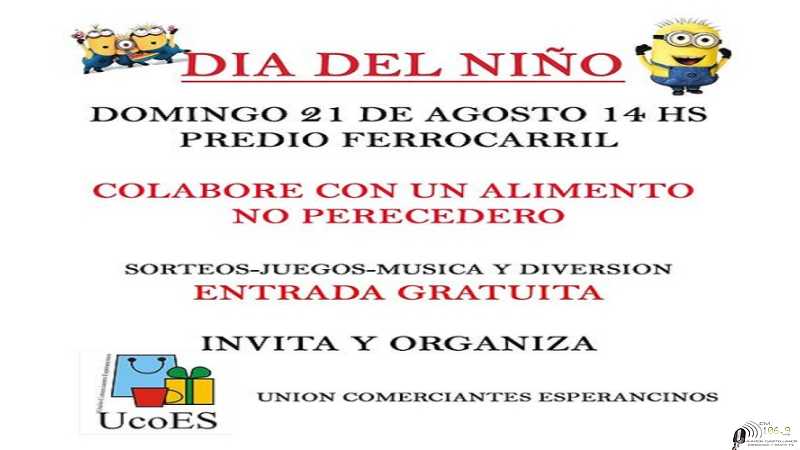 UCOES Organiza la fiesta de los niños el 21 Agosto en el ferrocarril