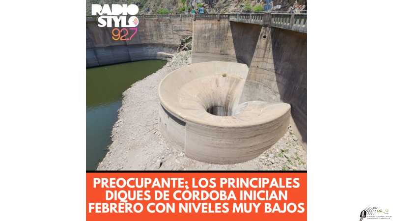 Problema en los embalses de agua de Córdoba