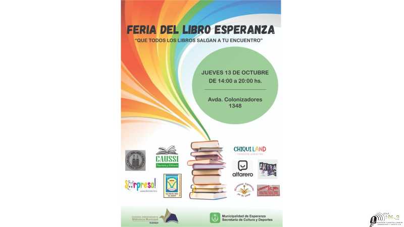 Jueves 13 octubre Feria del Libro en Esperanza