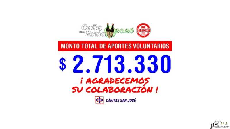 Bar Lorenzón entregaron a caritas San José recaudado por Caña con Ruda