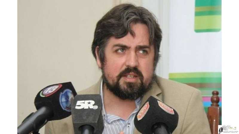 Pablo Cococcione del equipo técnico de seguridad del precandidato a gobernador Maximiliano Pullaro.Visita Esperanza