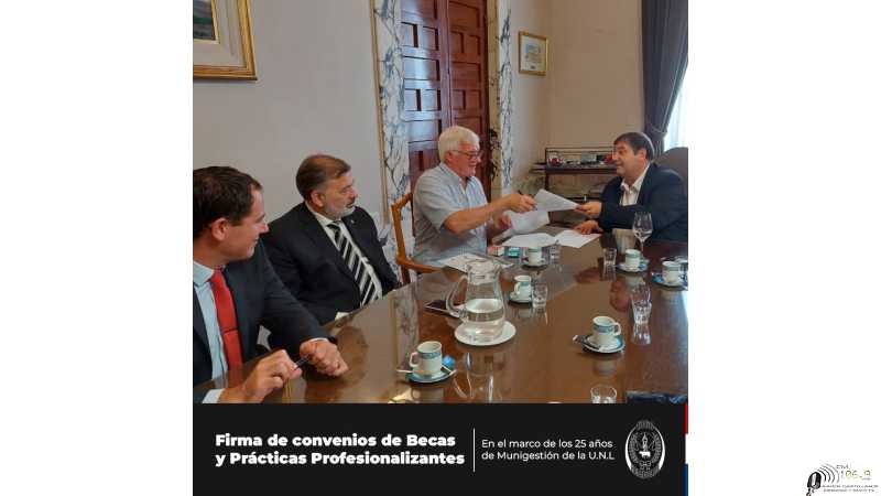 Rectorado de la Universidad Nacional del Litoral y comuna de Humboldt firmaron convenios