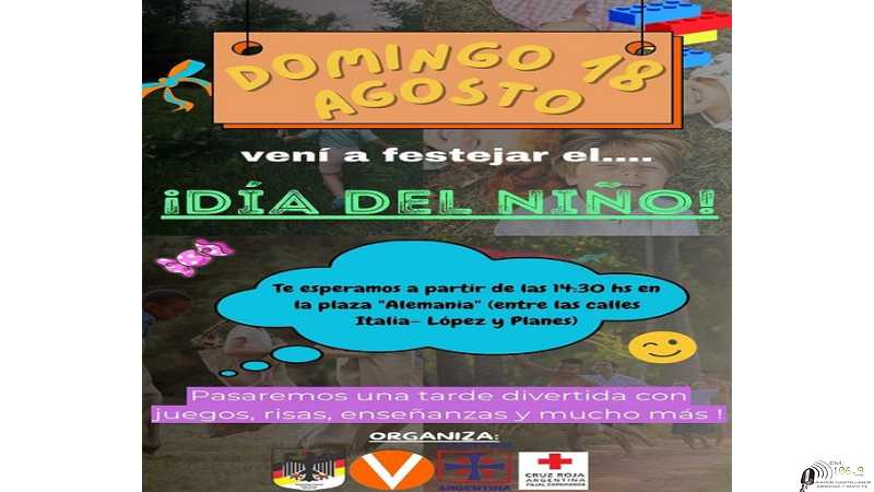 Te esperamos este domingo 18 en la plaza Alemania! Vecinal Oeste