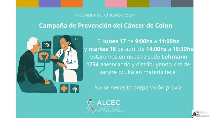 Continua campaña de prevención del cáncer de colon