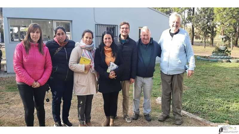 Comuna de Franck, recibieron a la concejal de la ciudad de Esperanza Andrea Martínez, en el complejo ambiental F.I.M.A.